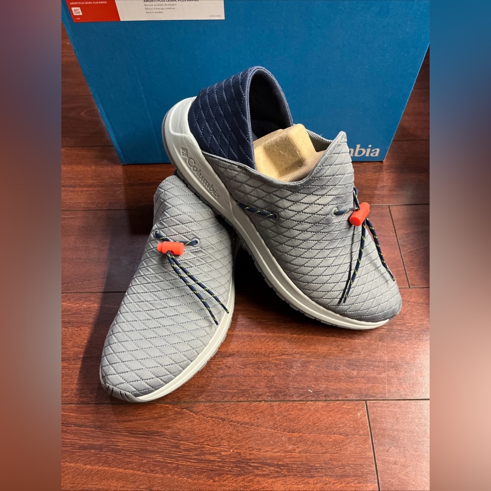 Columbia Gray and Navy Loafers